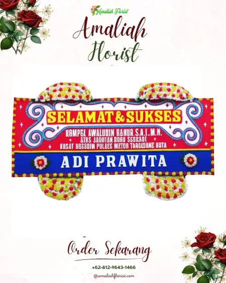 Papan Bunga Ucapan Selamat Tiban Indah